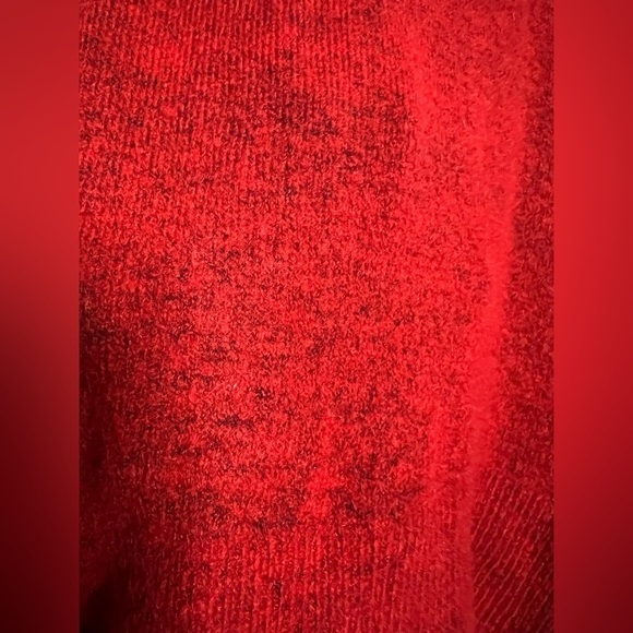 Express Red Mock Turtleneck Knit Sweater Small - Picture 4 of 7